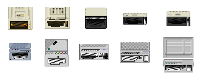 Atari Computers pixel - zoomed