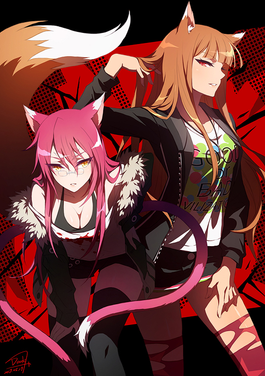 Fanart - Kokonoe and Holo by DarkHHHHHH