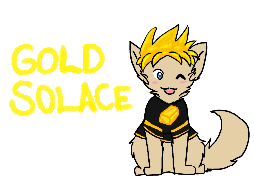 Fanart- GoldSolace kitteh!