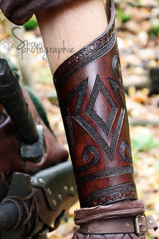 Brown Celtic bracer