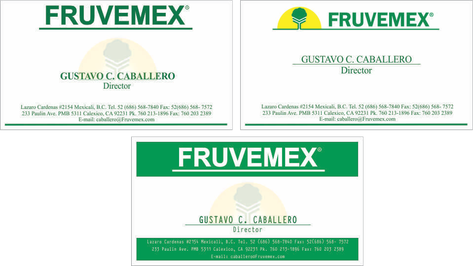 Tarjetas Fruvemex