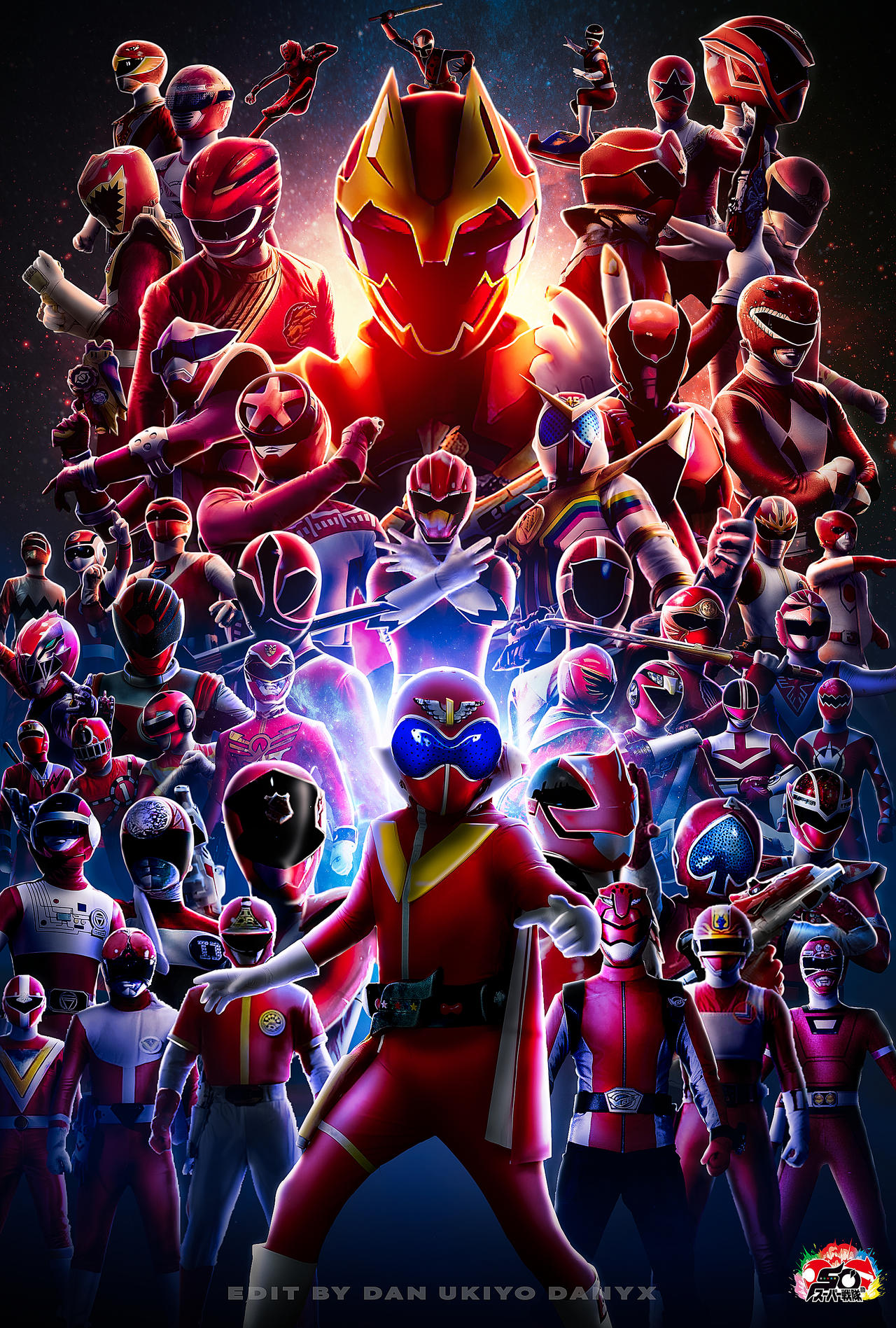 SUPER SENTAI 50TH ANNIVERSARY (EDITED BY ME) by danukiyo on DeviantArt