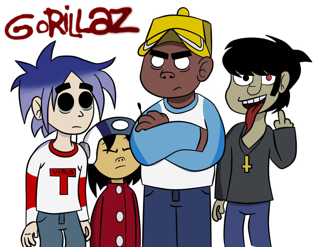 FanArt: Gorillaz Phase 1 by JhaelMachado on DeviantArt