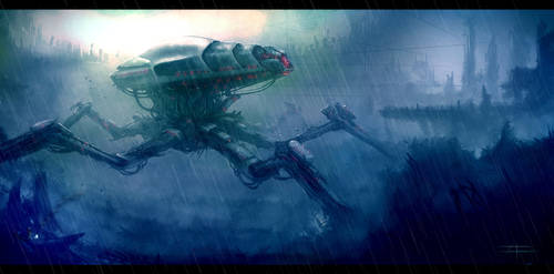 mech sketch rain version