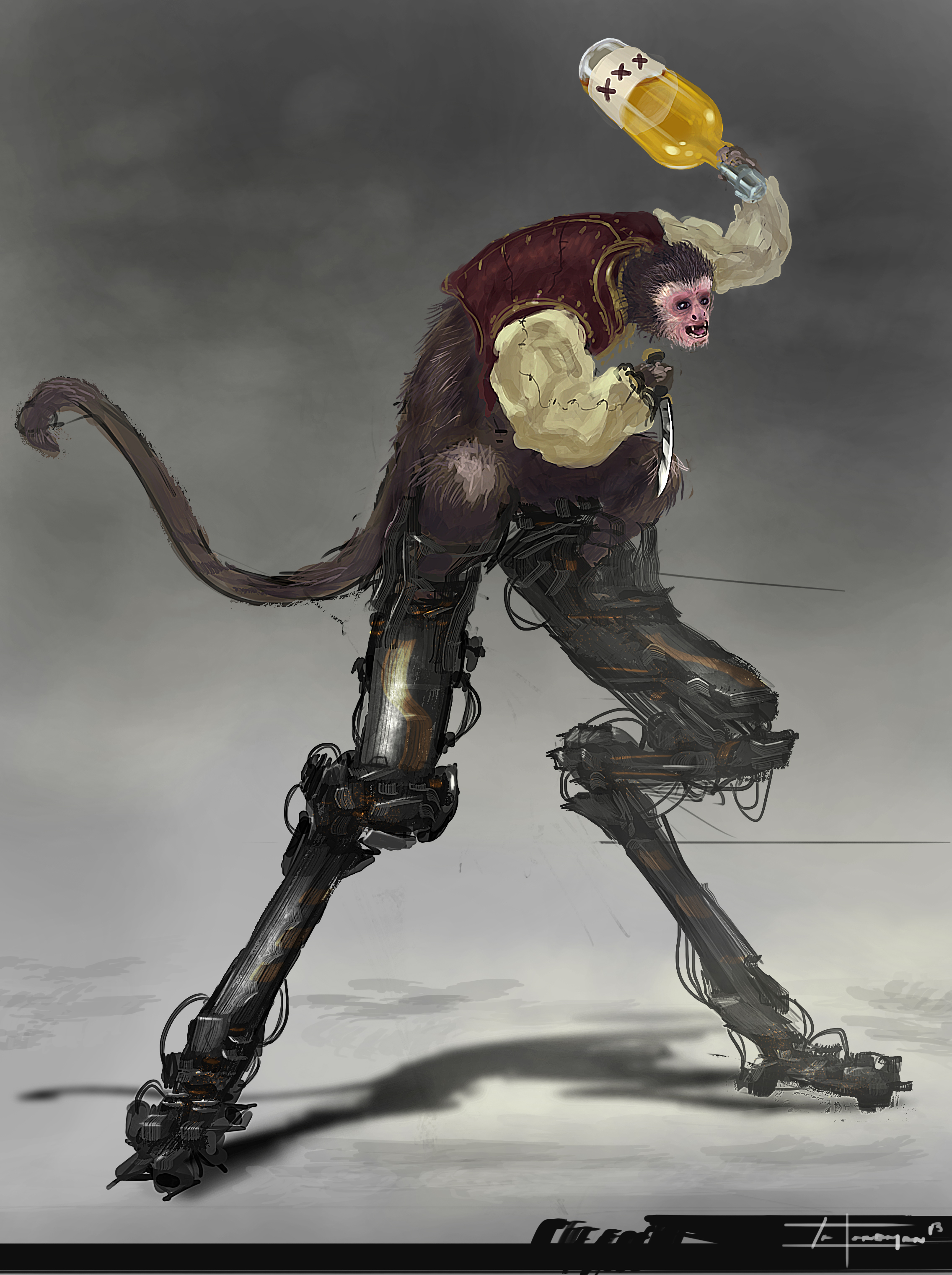 monkey with mech shoes? (3-28-13)