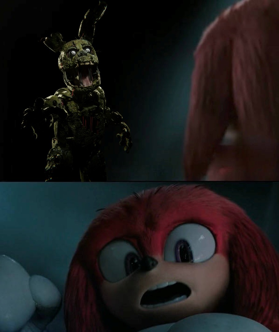 Springtrap Scares Knuckles by DarkFangamer234 on DeviantArt