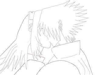 SasuSaku Line Art