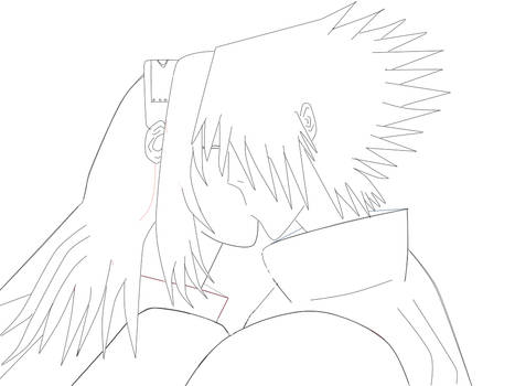 SasuSaku Line Art