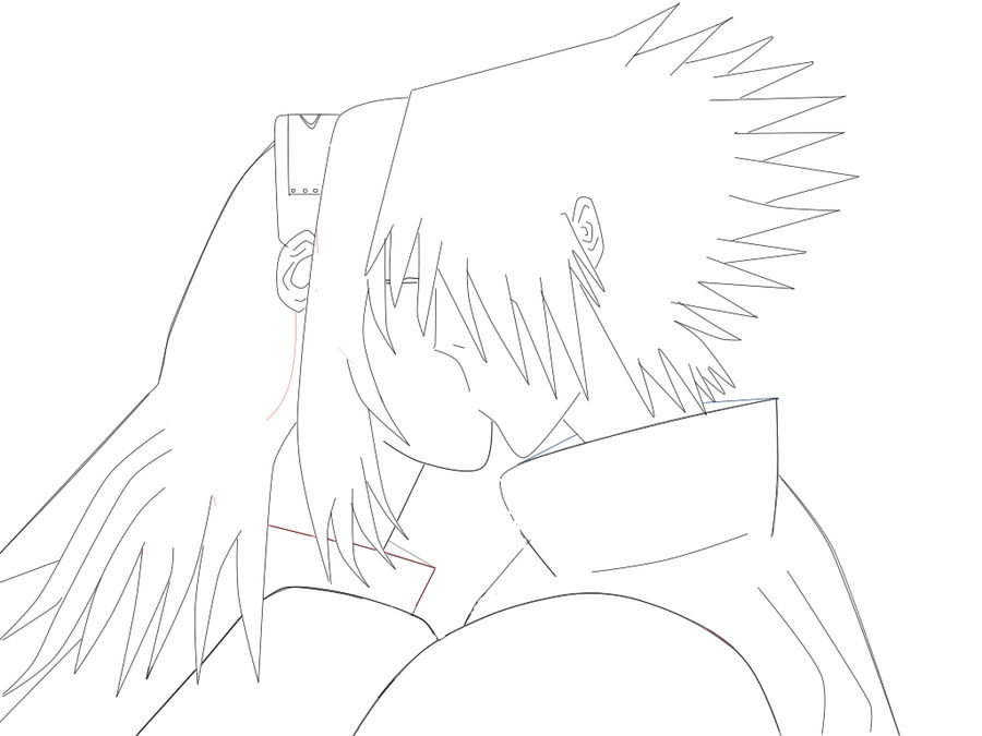 SasuSaku Line Art