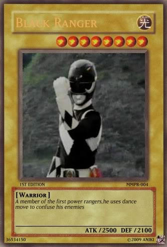 power rangers yugioh cards Yu-Gi-Oh! Power Rangers