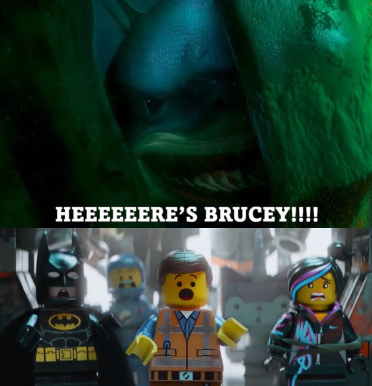 Bruce Scared Deviantart Bruce scares Emmet and his friends by Jquiles21 on DeviantArt
