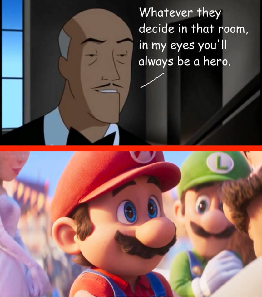 Alfred Crying Deviantart Alfred encourages Mario by Jquiles21 on DeviantArt