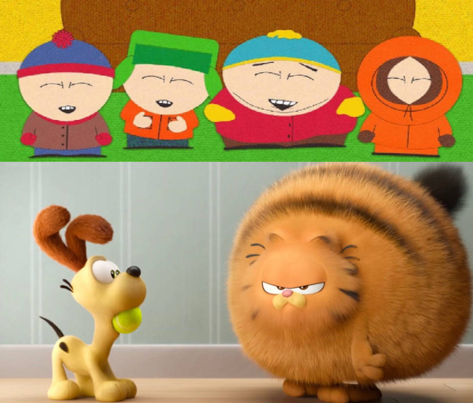 The boys laugh at Fluffy Garfield by Jquiles21 on DeviantArt
