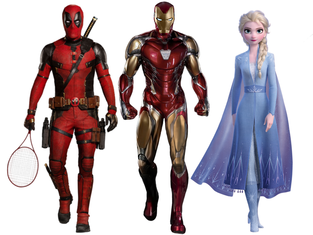 Iron Elsa Deviantart Iron Man Elsa and Deadpool by Jquiles21 on DeviantArt