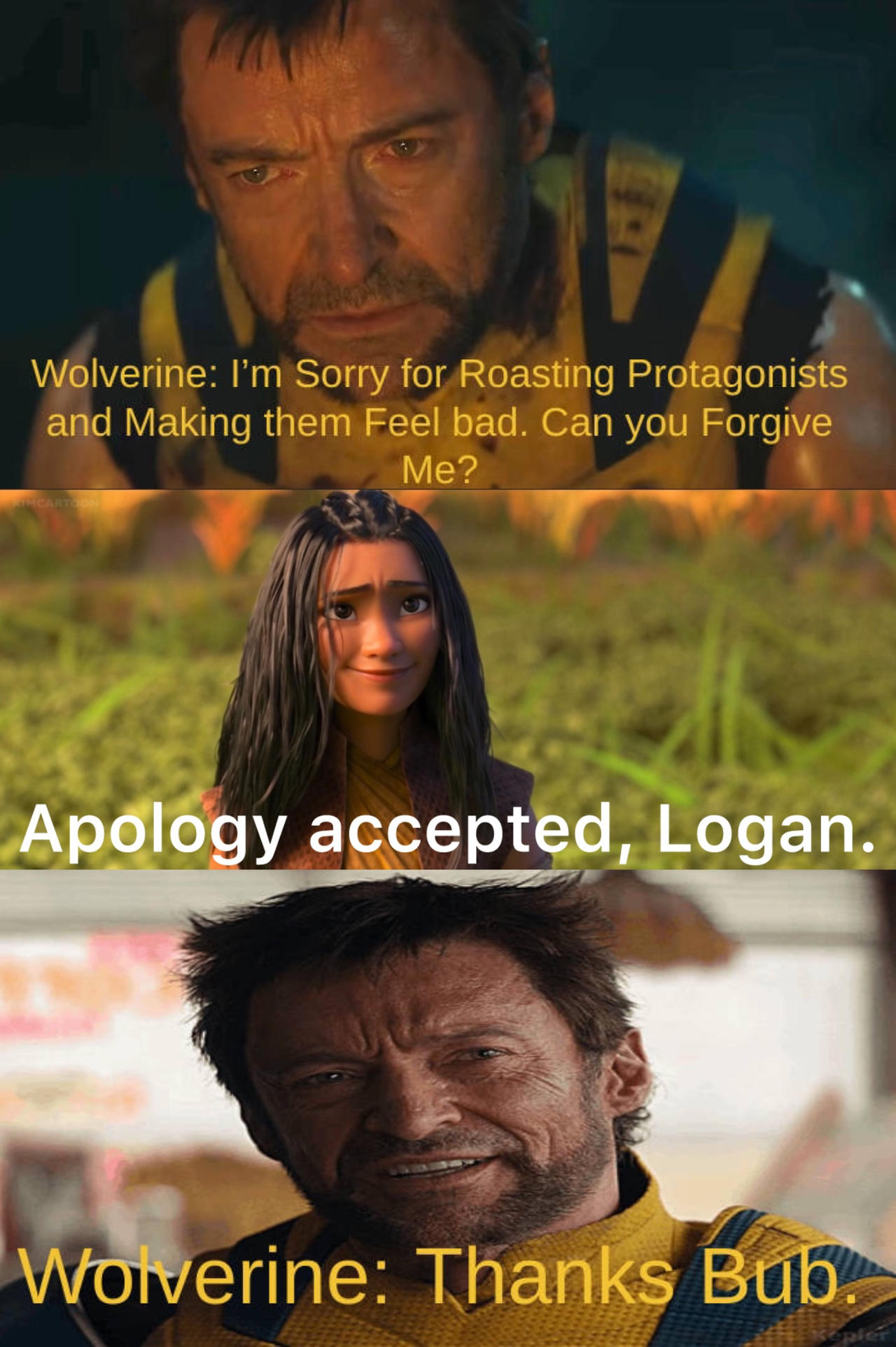 Raya accepts Wolverine apology by Jquiles21 on DeviantArt