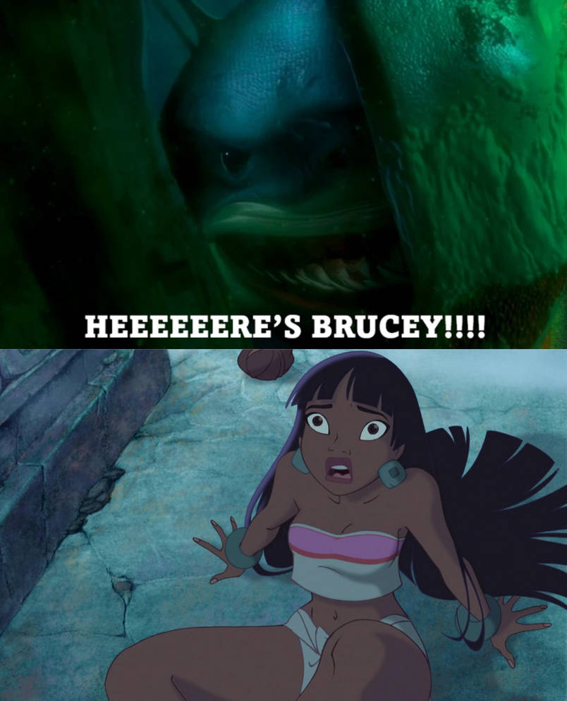 Bruce Scared Deviantart Bruce scares Chel by Jquiles21 on DeviantArt