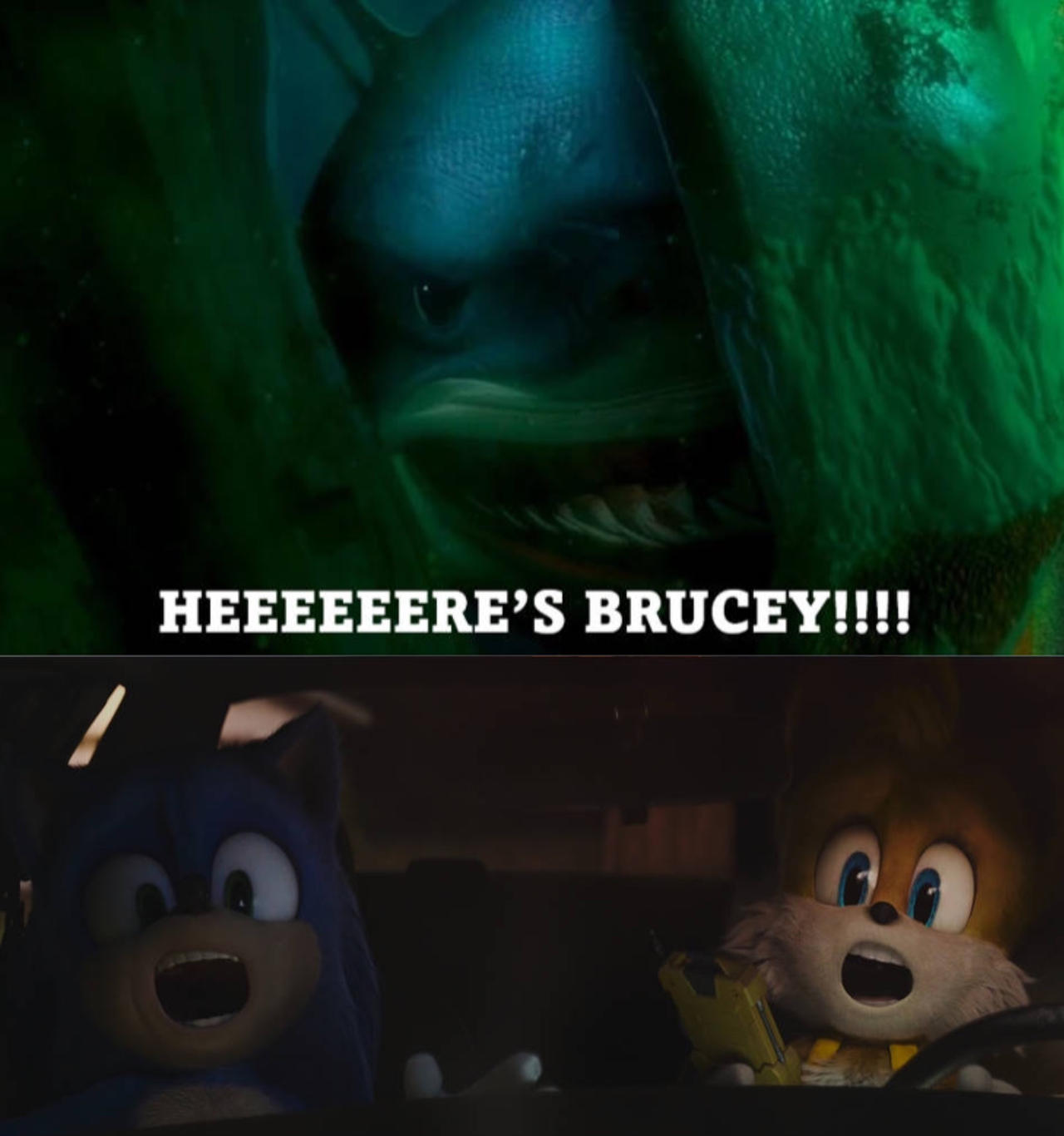Bruce Scared Deviantart Bruce scares Sonic and Tails by Jquiles21 on DeviantArt