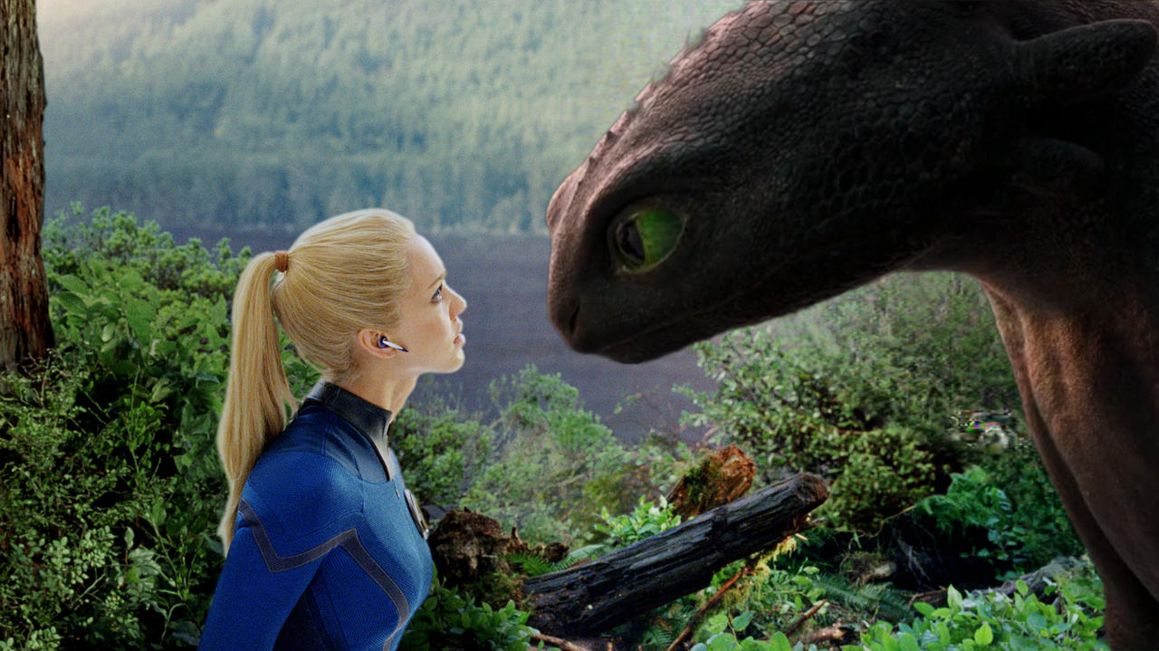 Toothless Going Invisible Ohana Toothless and Invisible Woman by Jquiles21 on DeviantArt
