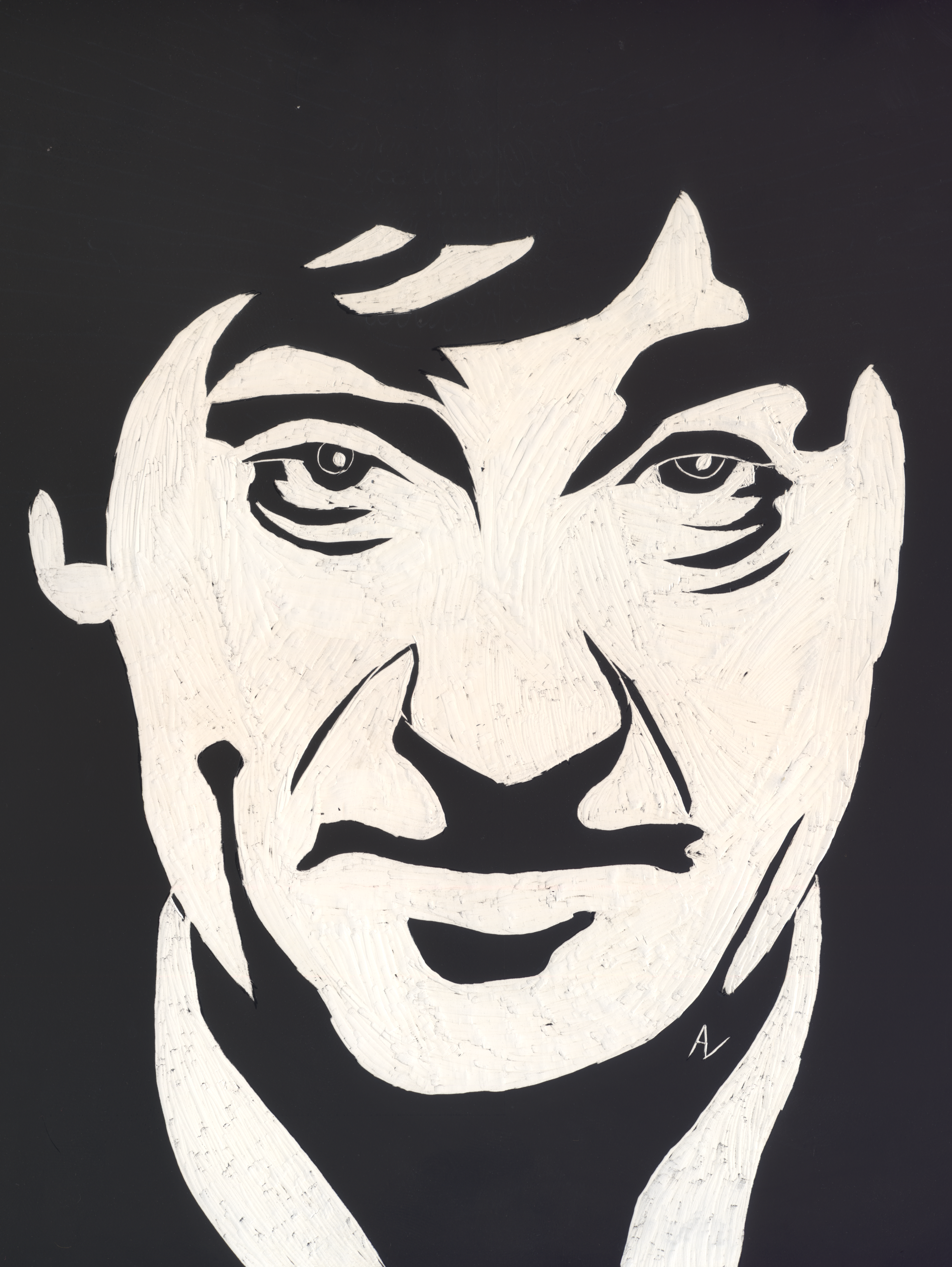 Patrick Troughton Scratchboard