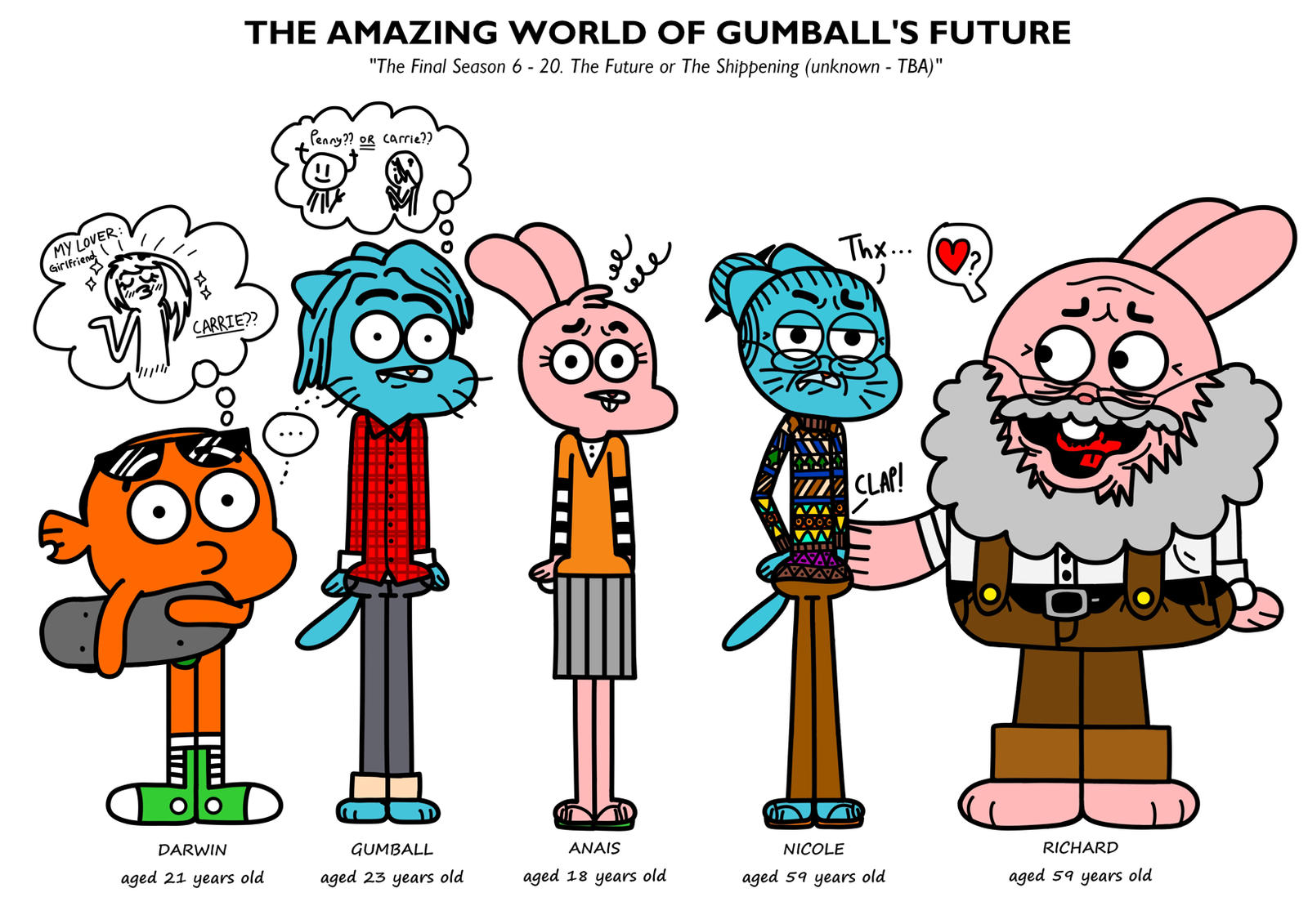 Flight attendant Gumball