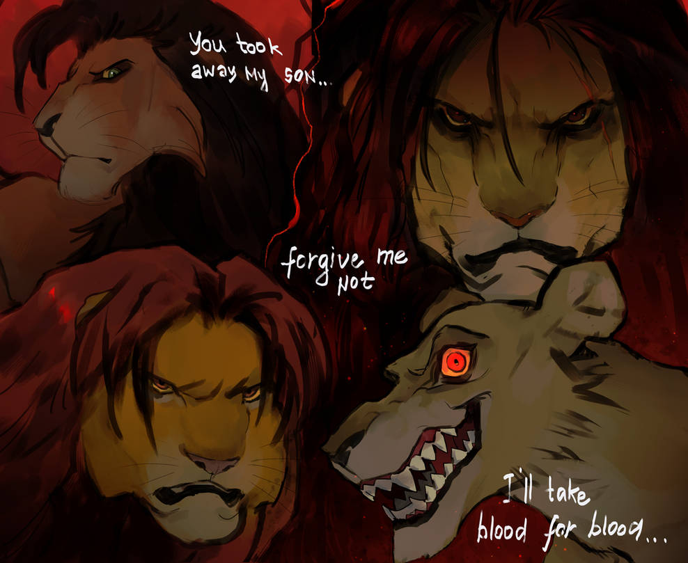 Simba Blood Blood for blood (Kovu, Simba, Kion, Zira) by kapusha-blr on DeviantArt
