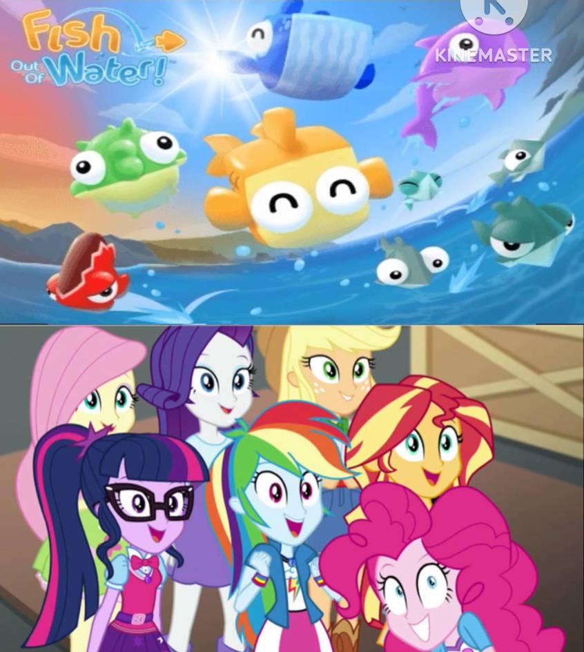 Deviantart Mlp Fish Humane 7 Likes Fish Out Of Water! by erianeli on DeviantArt