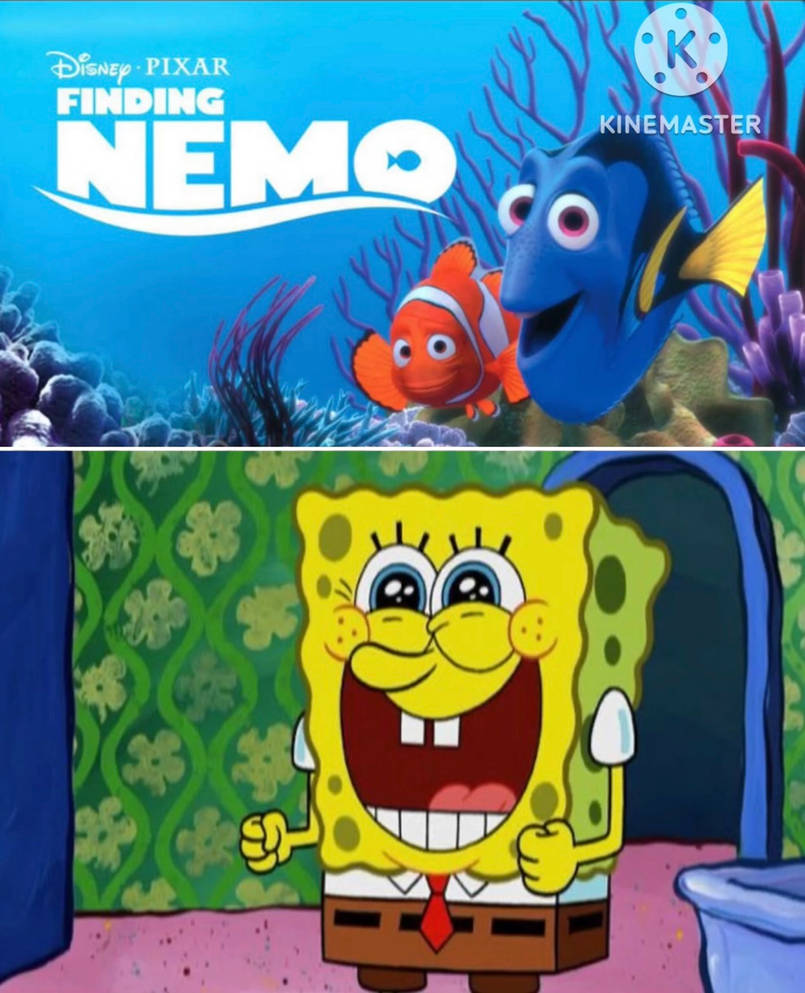SpongeBob Likes Finding Nemo by erianeli on DeviantArt SpongeBob Likes Finding Nemo by erianeli on DeviantArt