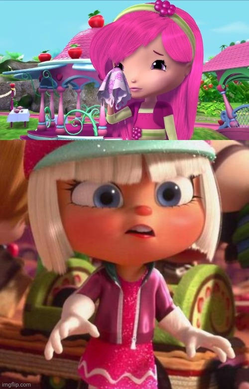 Raspberry Cry Taffyta sees Raspberry Torte Crying by erianeli on DeviantArt