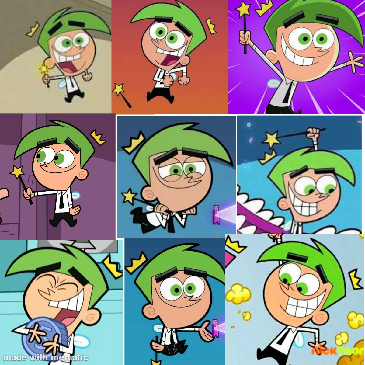 Cosmo Con Cosmo (Fairly OddParents) Collage by erianeli on DeviantArt