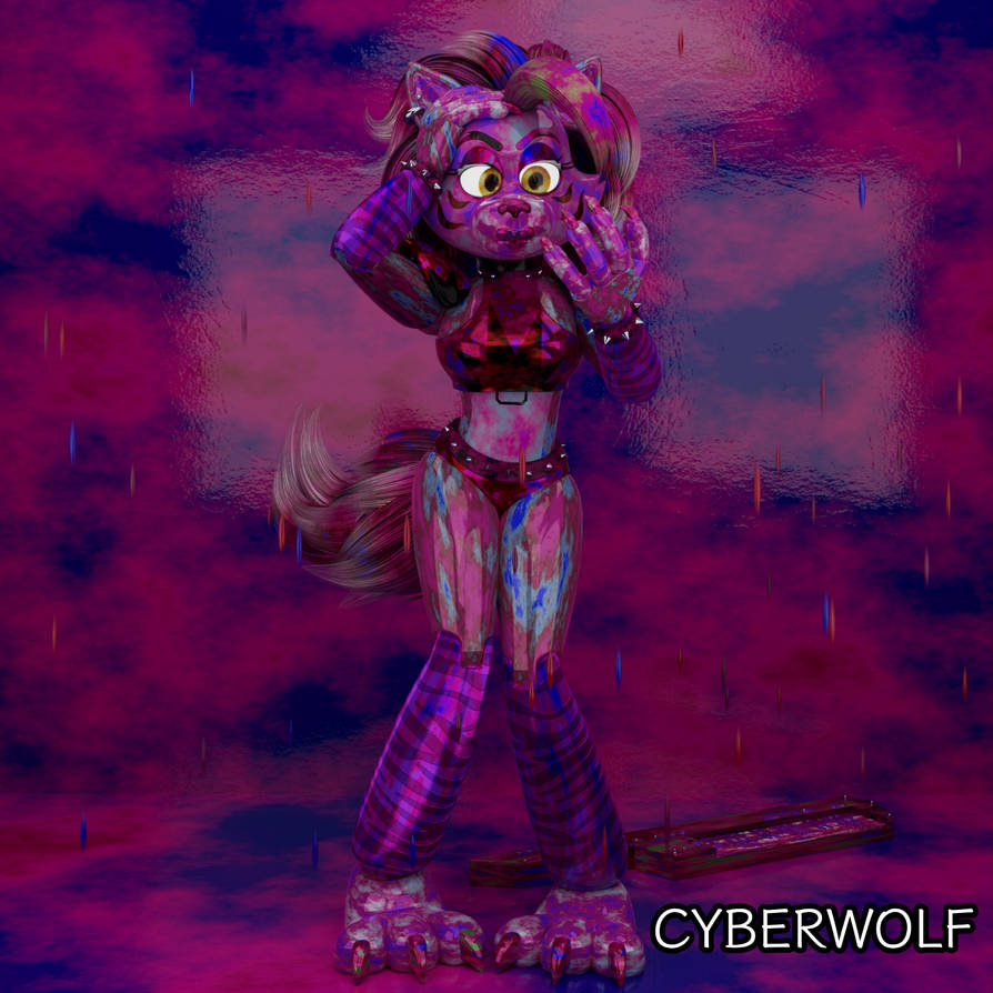 Death Rock Roxy Drawing Roxy covered in paint by Cyberwolf200517 on DeviantArt