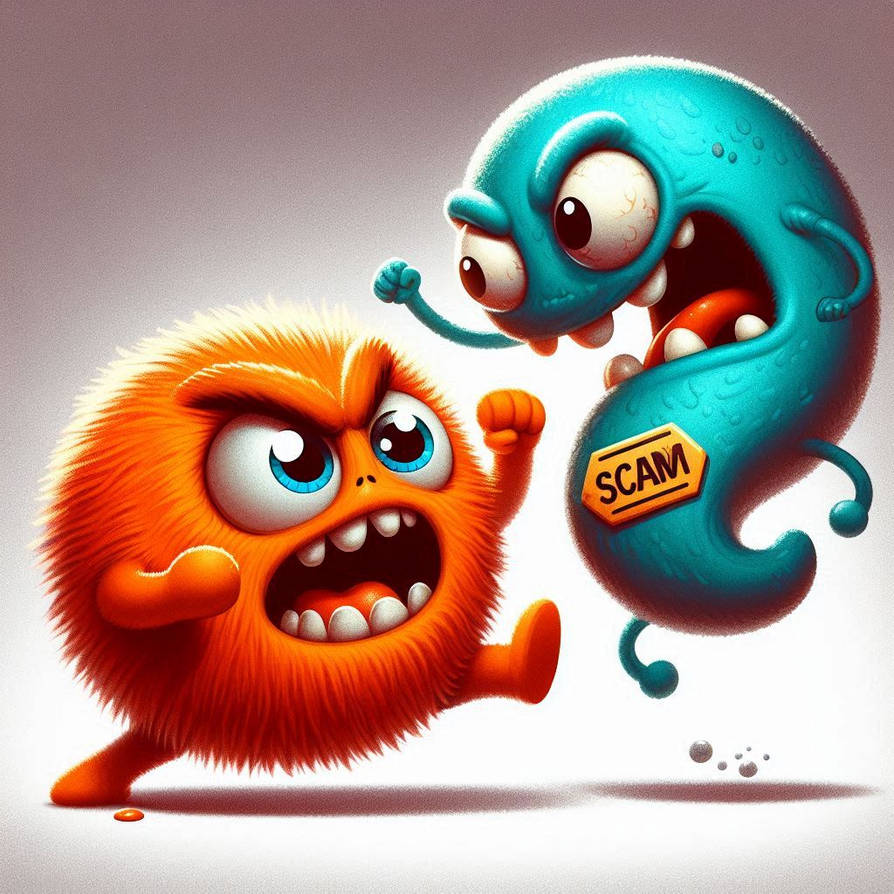 Spamming Deviantart Fuzzie Fighting Spam (and other monsters) by DreamingAway74 on DeviantArt