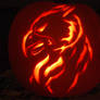 Gryphon pumpkin carving 2009