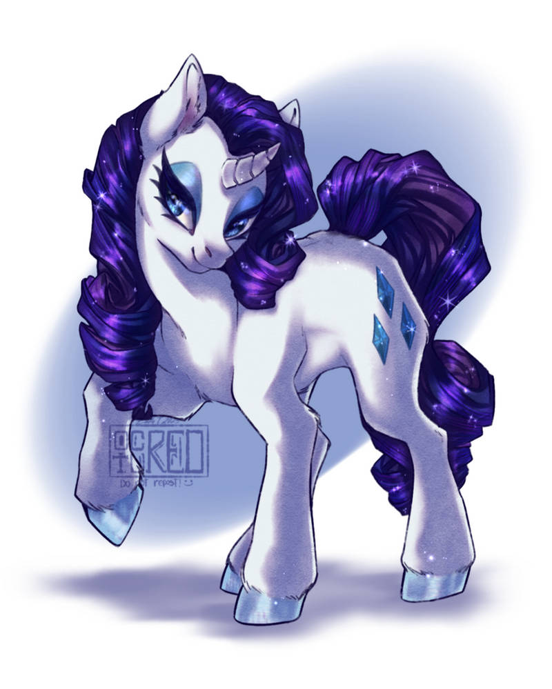 Black Rarity Rarity MLP Fanart by Octured on DeviantArt