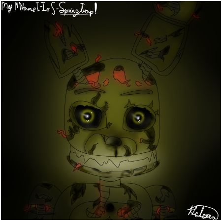 I love that the eyes of Springtrap are faithful to the FNAF 3