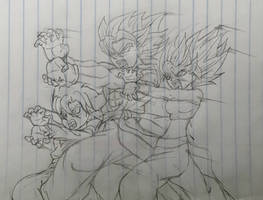 Dragon Ball AU: Family Kamehameha (Crack Pairing)