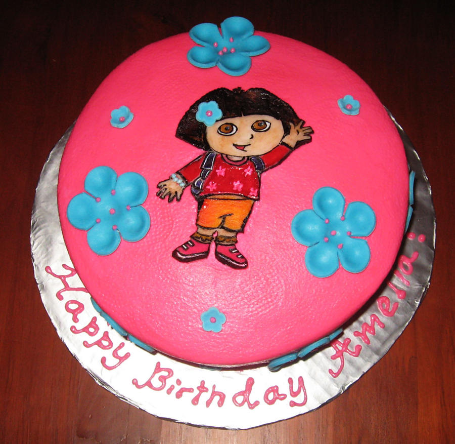 Dora cake by diullbar22 on DeviantArt