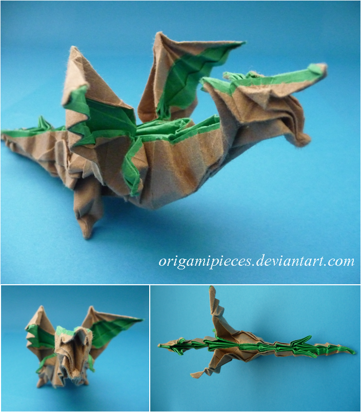 Origami Fiery Dragon