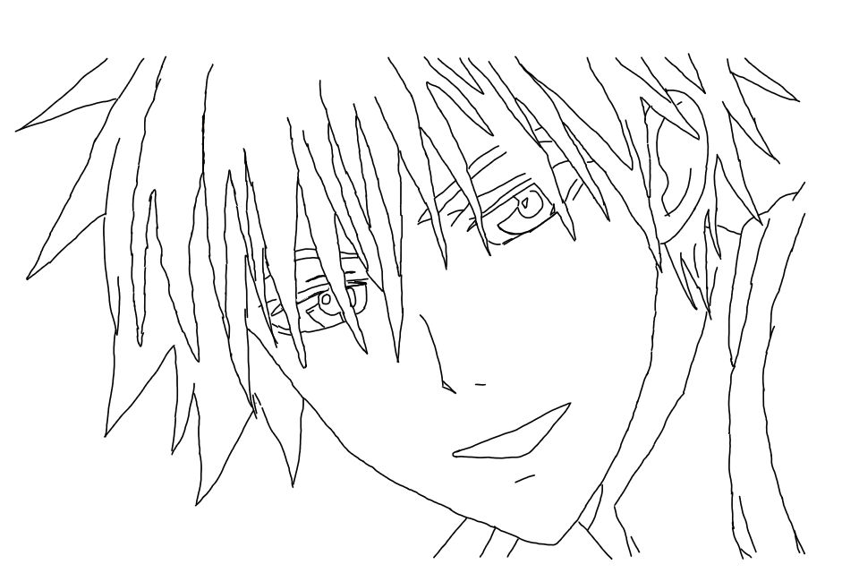 Anime face Sketch / Trace by Oneguyhere on DeviantArt