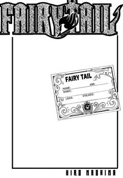 Fairy Tail Character Information oc