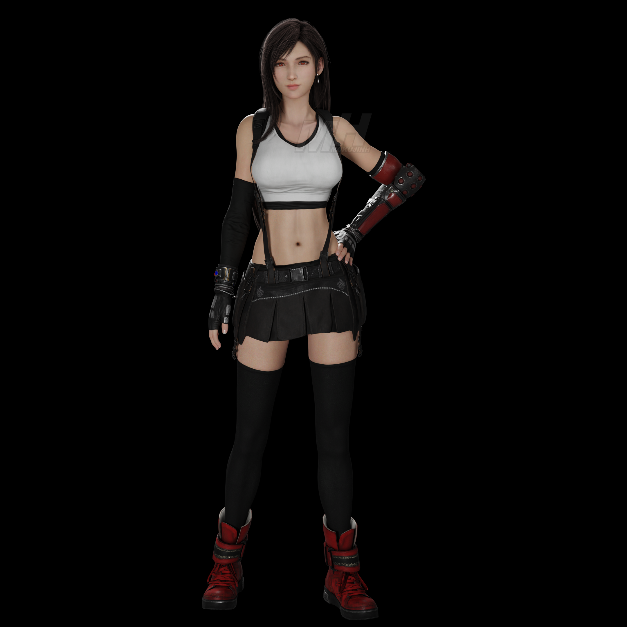 DFFNT mod FFVII Remake Kyrie Canaan outfit for Tifa(Credit