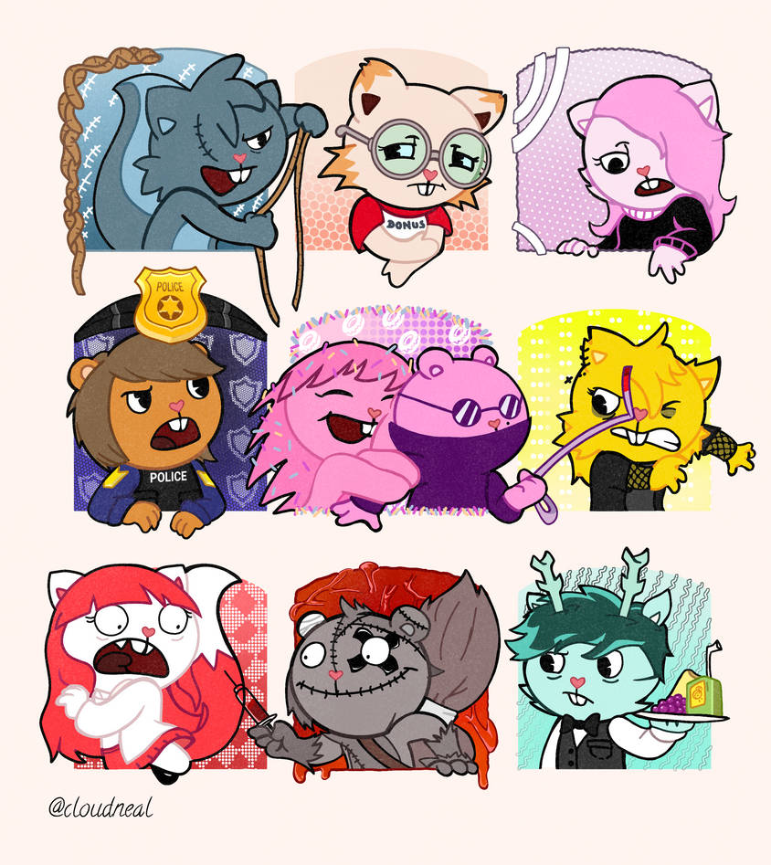 What's up, OCS drawing from the htf community by artcloudneal on DeviantArt