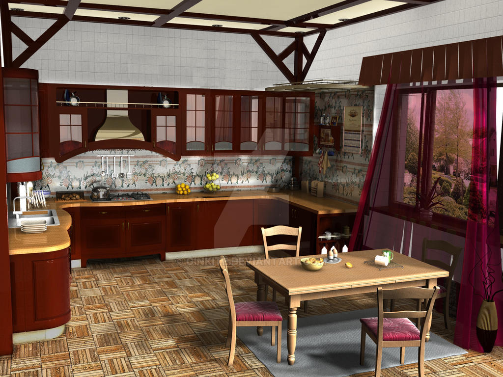 Kitchen by ginkite on DeviantArt