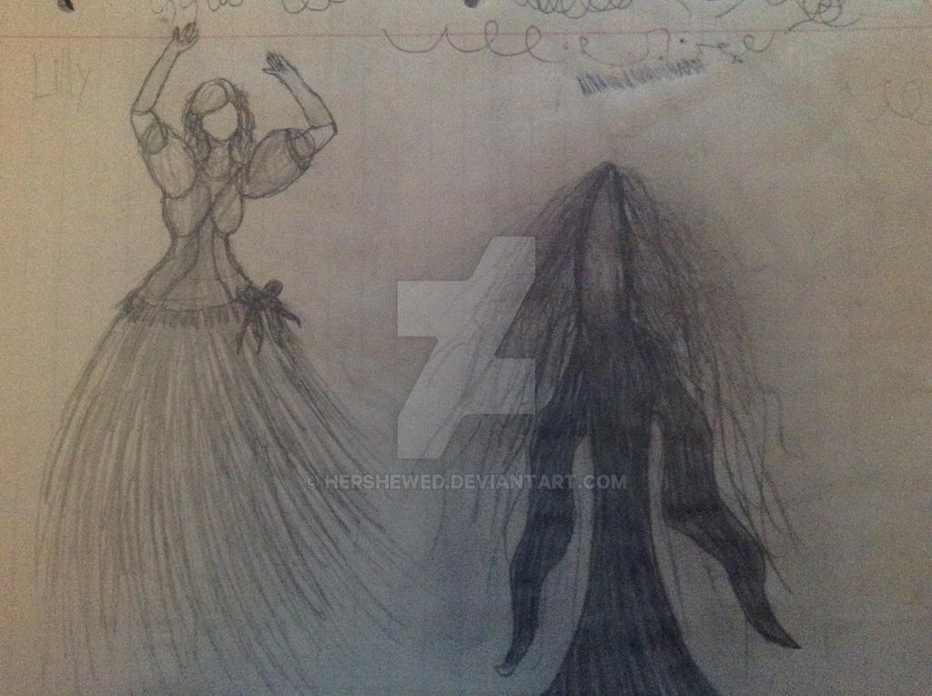 Slender Lady Issabella and hooded Shadow Demon by hershewed on DeviantArt