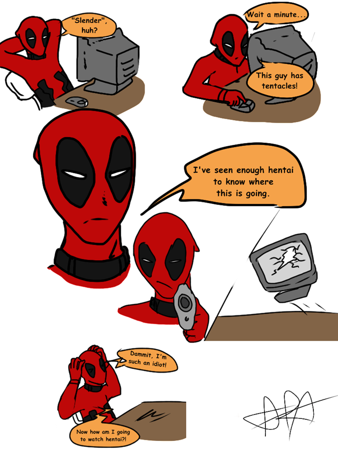 Deadpool VS Slenderman (600+ downloads!?!?)