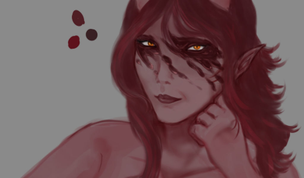 Antagonist concept art for DnD campaign - WIP by InsomniaDoodles
