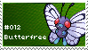 Butterfree Stamp by lightpurge