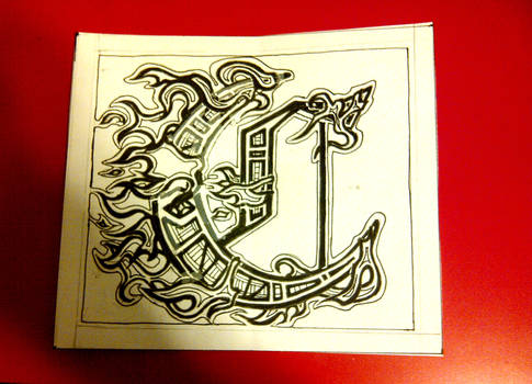 Letter C Design Sketch