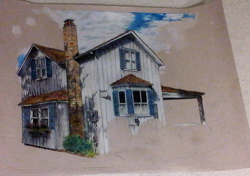Unionville House Drawing - Half Complete