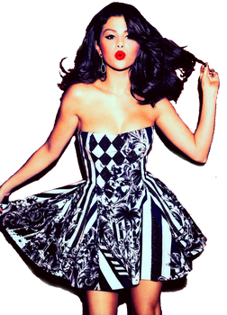 Selena Gomez Glamour Magazine PNG HQ