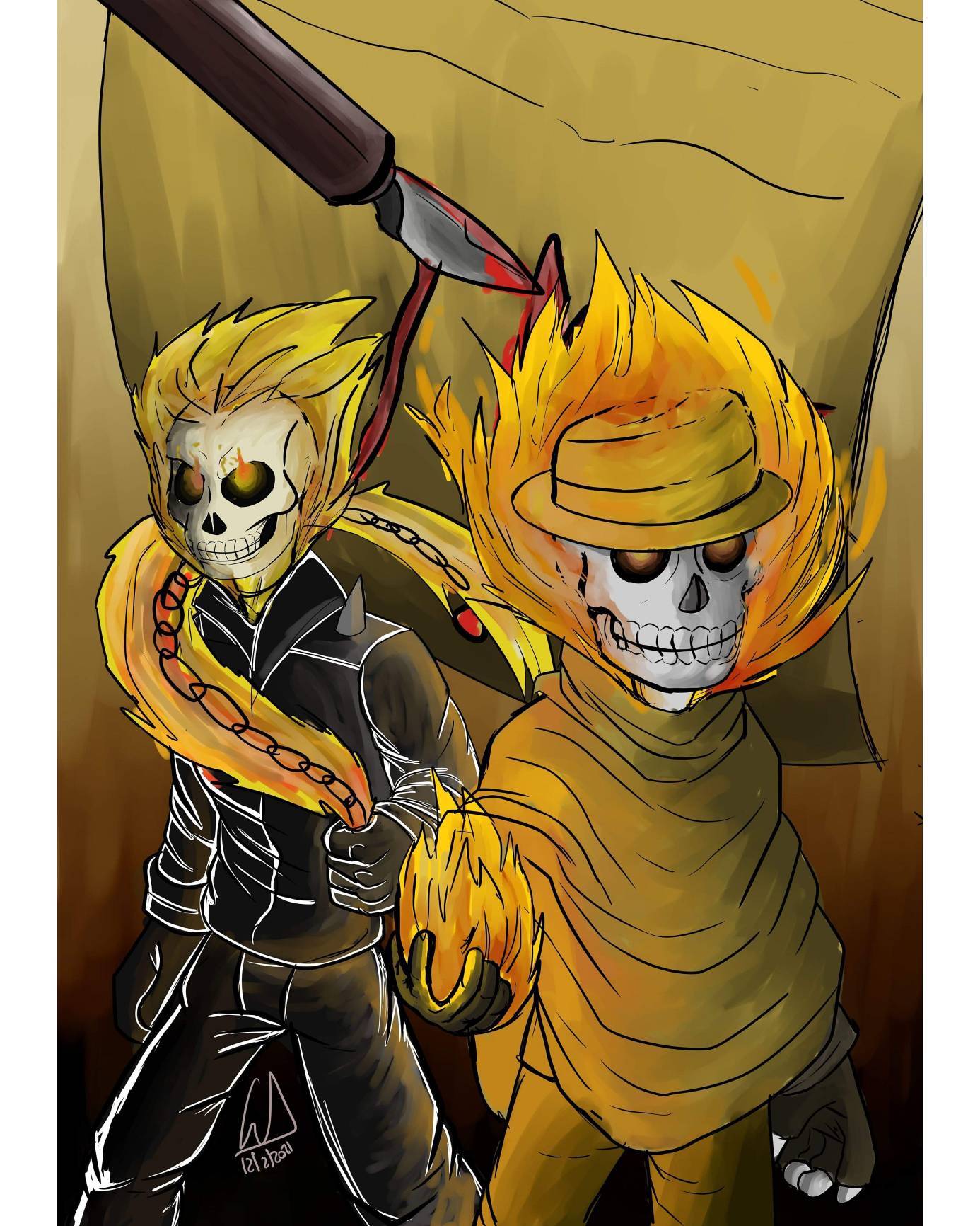 fanart ghost rider by candesuarez on DeviantArt